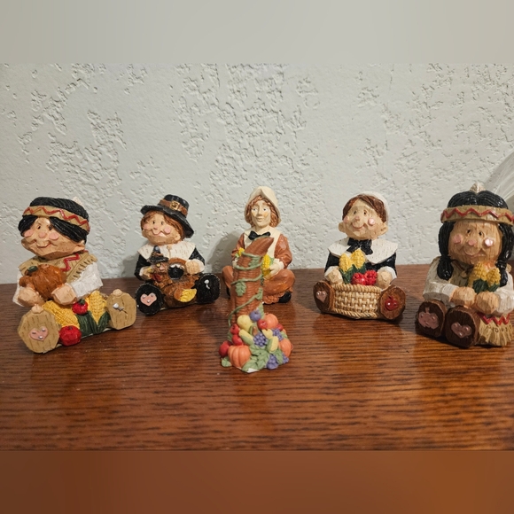 Ventage Thanksgiving Decor Holiday Figurine Set of 6 Festive - Picture 2 of 5